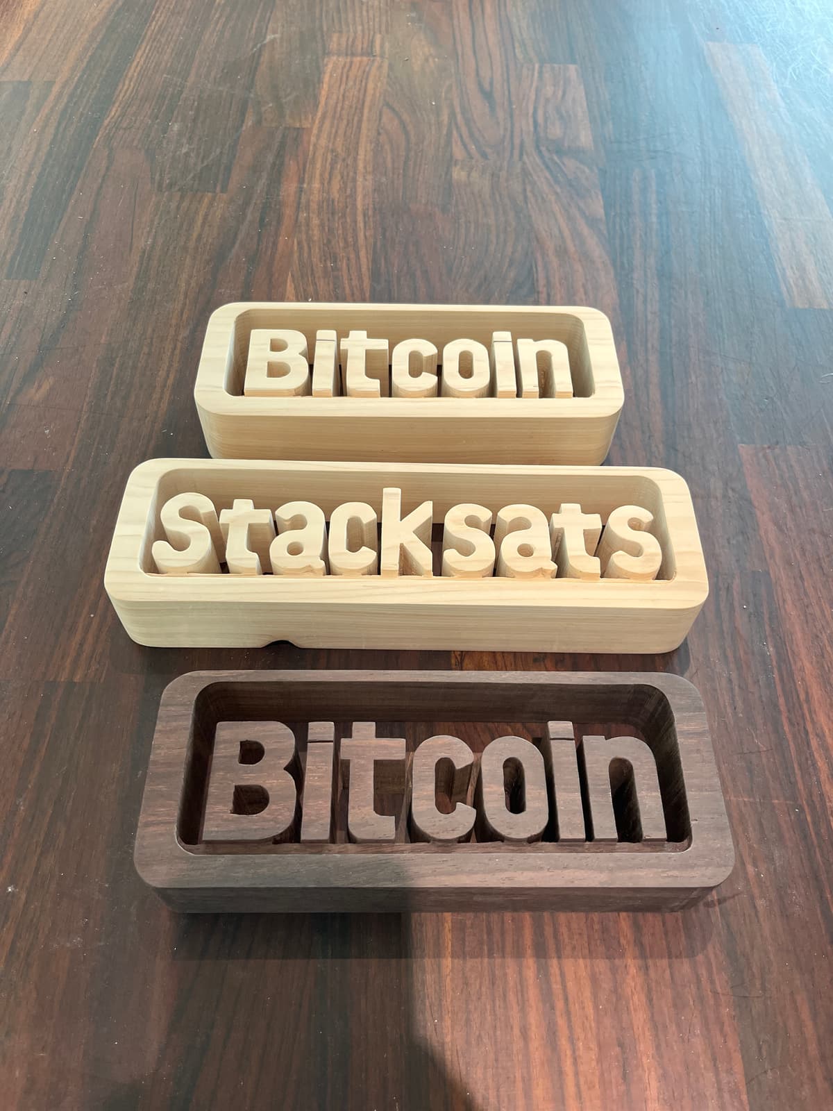 원목 나무 조각(수공예) Stack sats 2